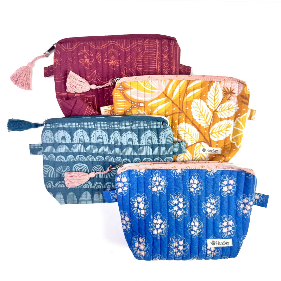 Penny Quilted Zipper Pouch - Merry PigletsHandker Bandanas