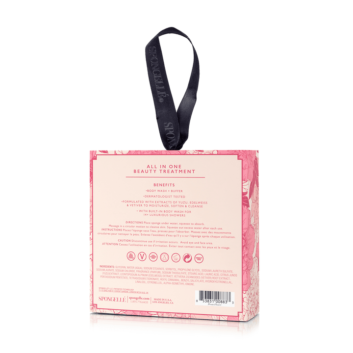 Peony Flower Boxed Sponge Buffer - Merry PigletsSpongellé