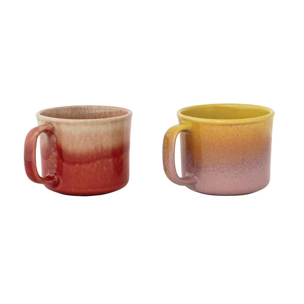 Petite Sunrise Mug - Merry PigletsCreative Co - Op