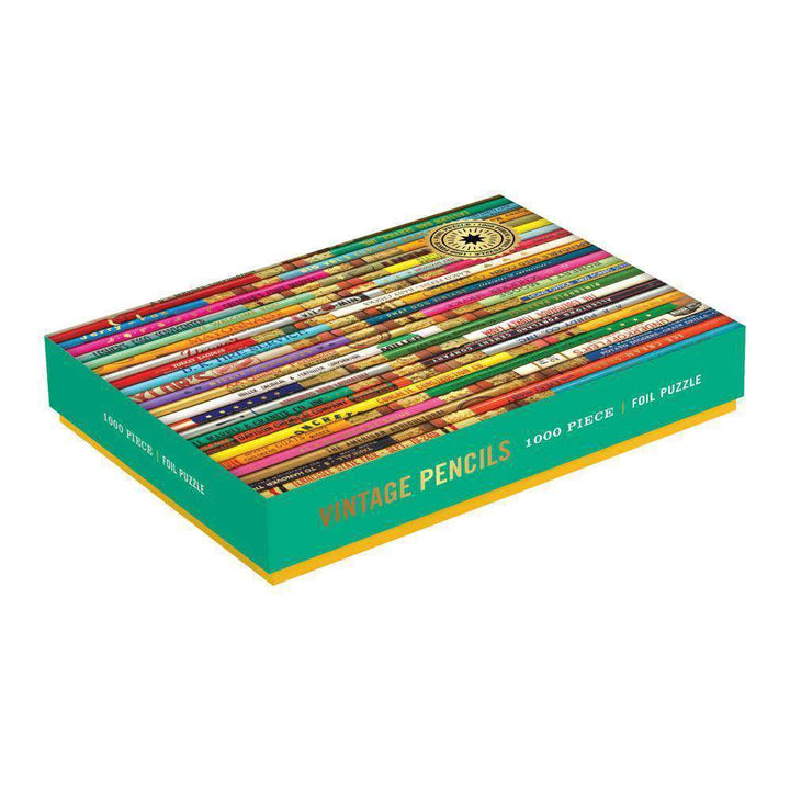 Vintage Pencils 100 Piece Puzzle - Merry Piglets