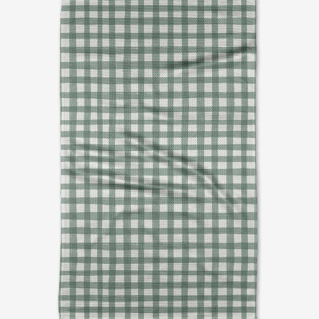 Picnic Gingham Tea Towel - Merry PigletsGeometry