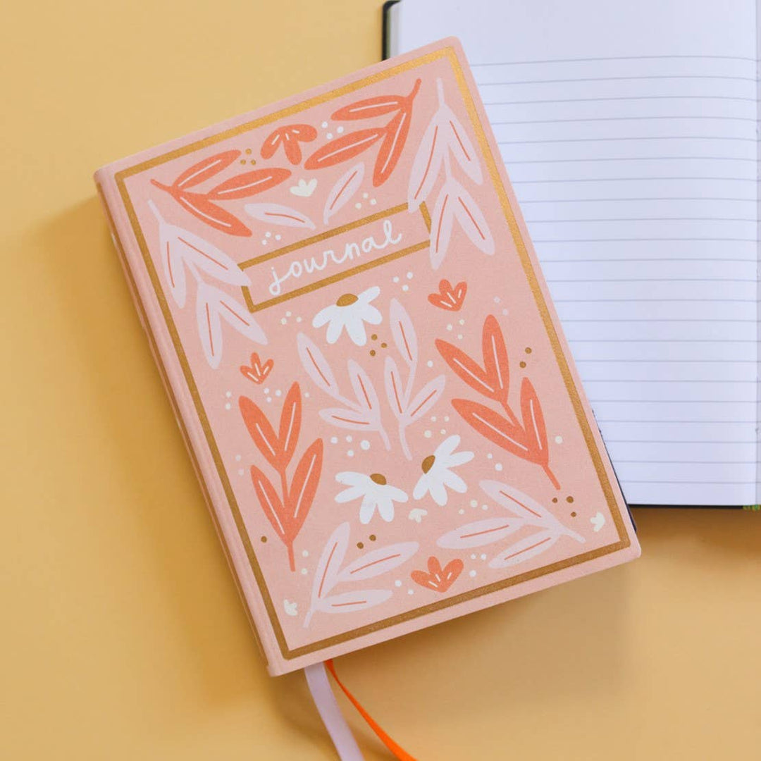 Pink Floral Journal - Merry PigletsPippi Post