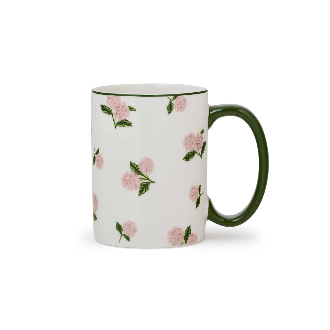 Pink Hydrangea Porcelain Mug - Merry PigletsRifle Paper Co.