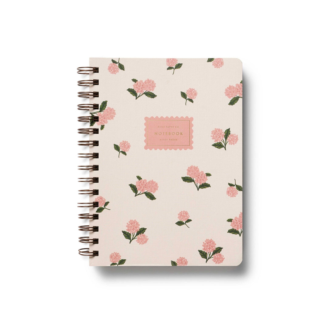 Pink Hydrangea Spiral Notebook - Merry PigletsRifle Paper Co.