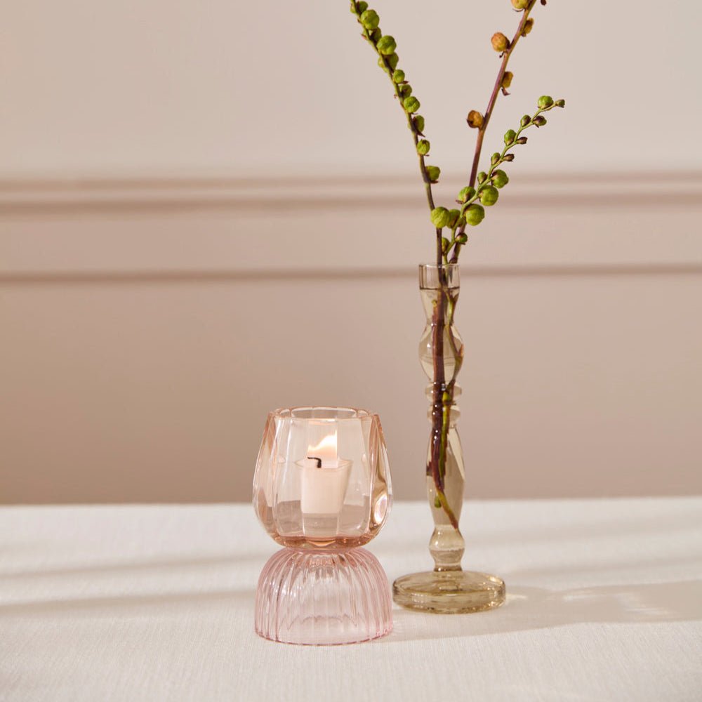 Pink Tealight Candle Holder - Merry PigletsAccent Decor