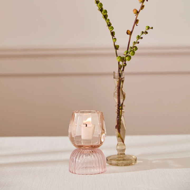 Pink Tealight Candle Holder - Merry PigletsAccent Decor