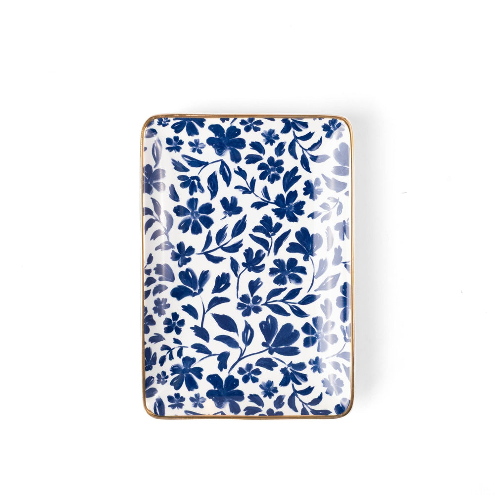 Porcelain Floral Trinket Dish - Merry PigletsElyse Breanne Design