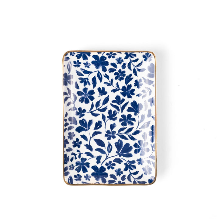 Porcelain Floral Trinket Dish - Merry PigletsElyse Breanne Design