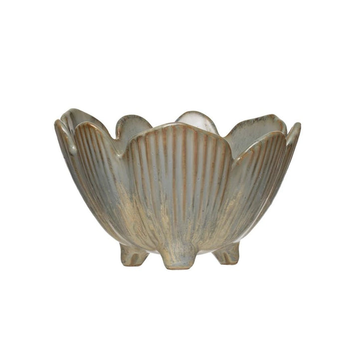 Porcelain Footed Flower Bowl - Merry PigletsCreative Co - Op