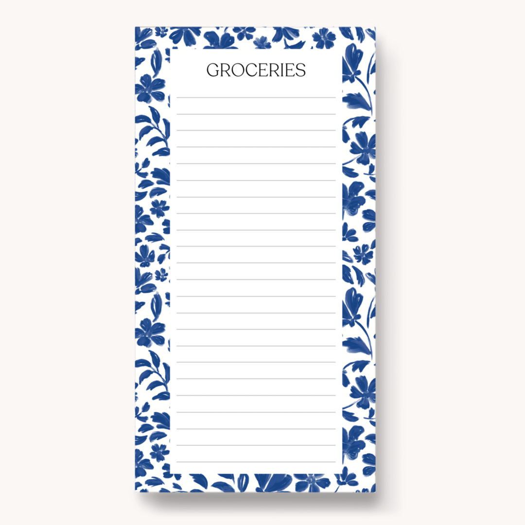 Porcelain Magnetic Grocery List Notepad - Merry PigletsElyse Breanne Design