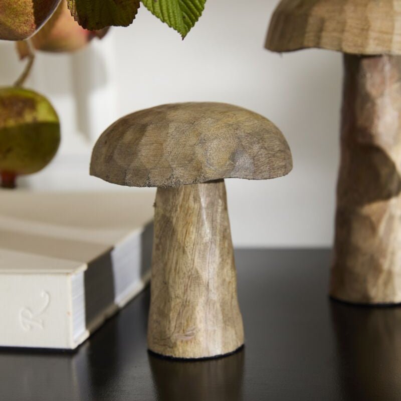 Porcini Wooden Mushroom Set - Merry PigletsAccent Decor