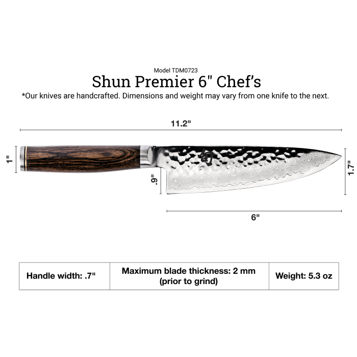 Premier 6" Chef's Knife - Merry PigletsShun Kai