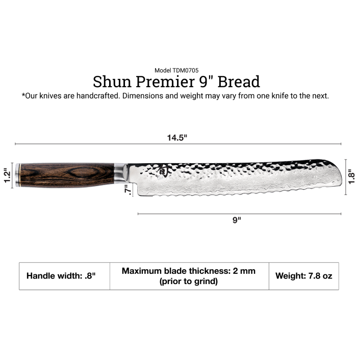 Premier 9" Bread Knife - Merry PigletsShun Kai