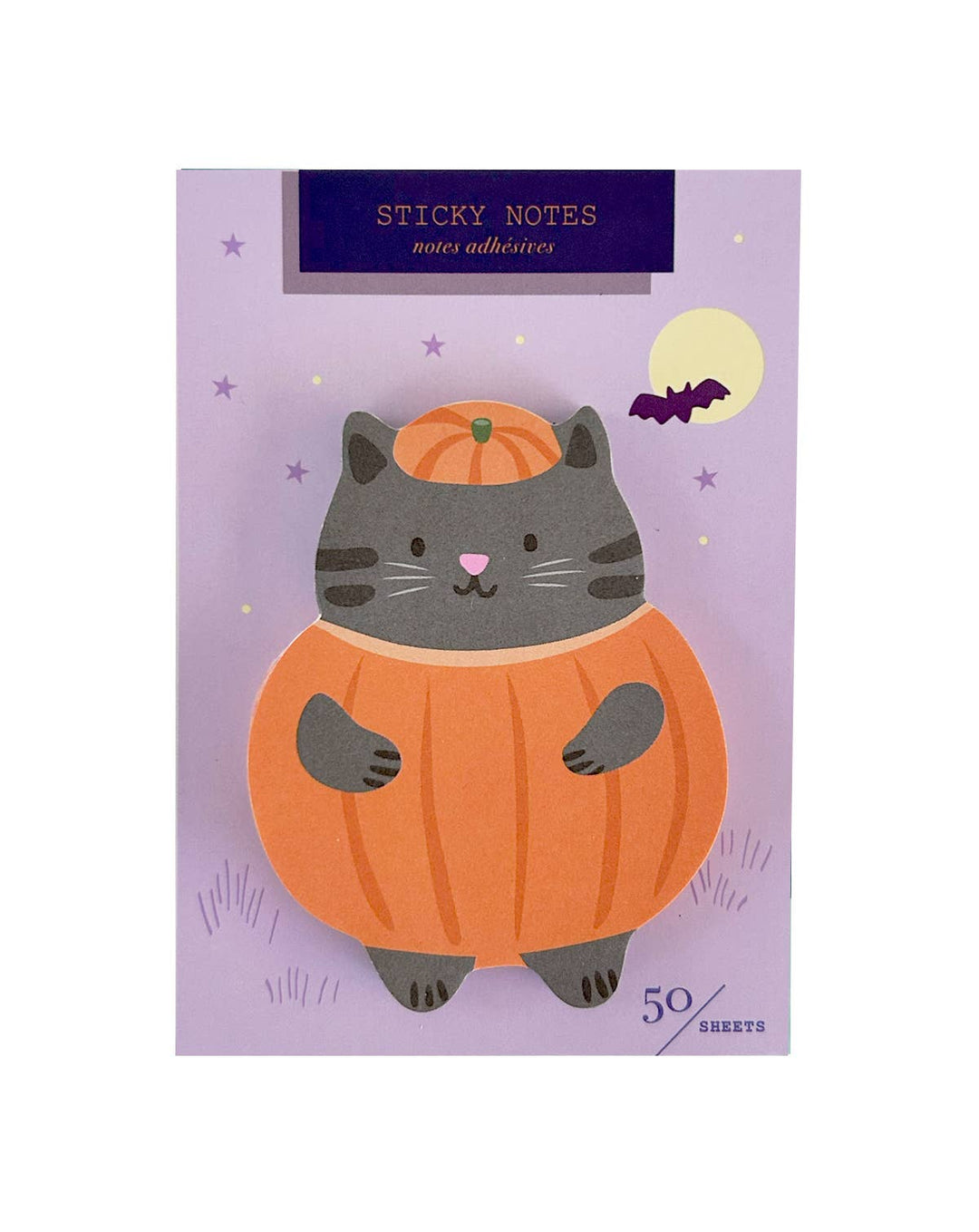 Pumpkin Cat Die Cut Sticky Notes - Merry PigletsGirl of All Work