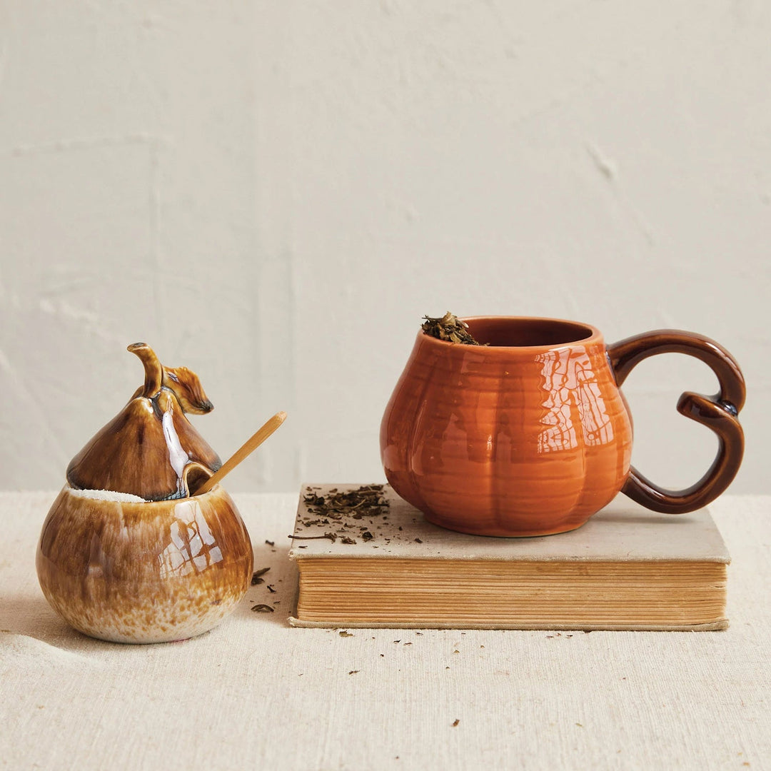 Pumpkin Mug - Merry PigletsCreative Co - Op