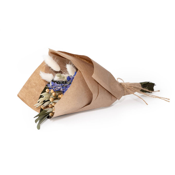 Purple Larkspur & Bunny Tail Mini Bouquet - Merry PigletsAndaluca