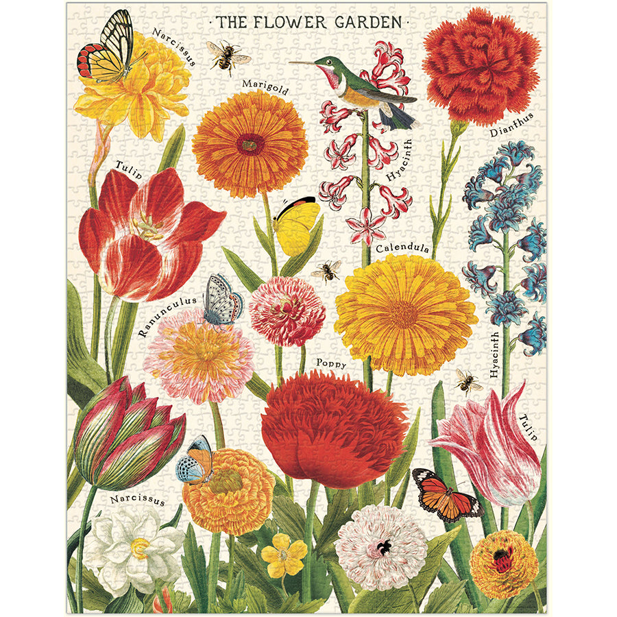Flower Garden 1000 Piece Puzzle
