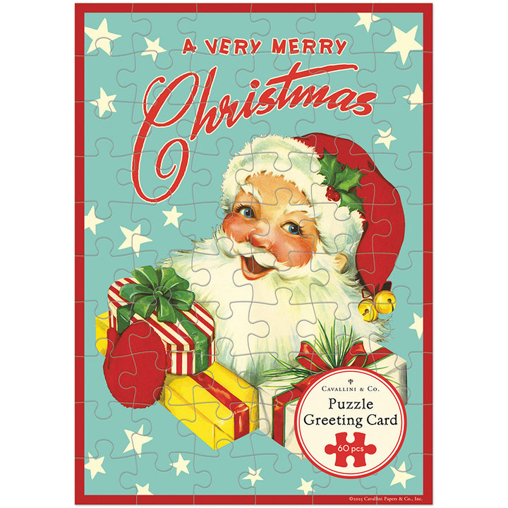 Christmas Santa Puzzle Greeting Card