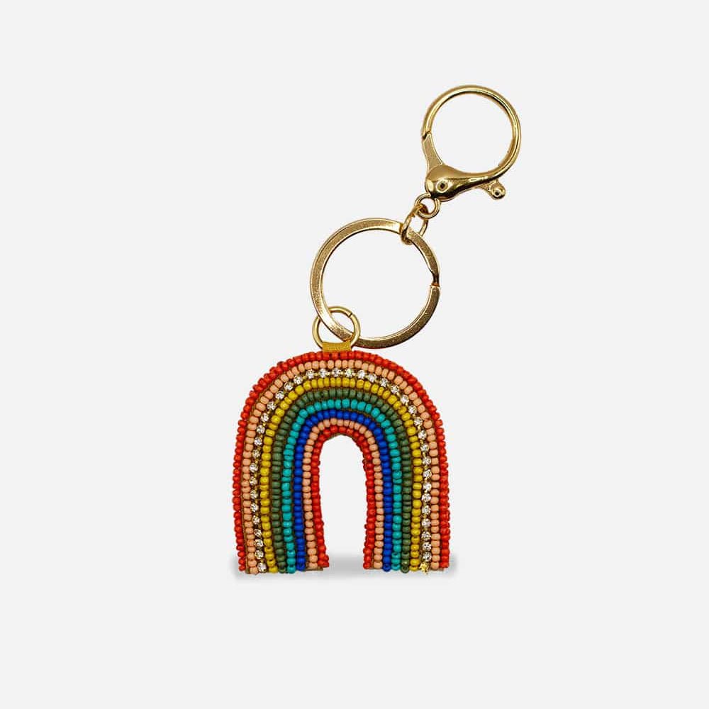 Rainbow Beaded Bag Charm - Merry PigletsPizzazz, Inc.