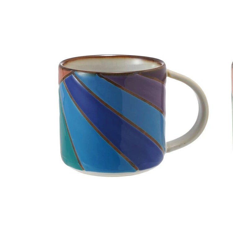 Rainbow Beam Mug - Merry PigletsCreative Co - Op