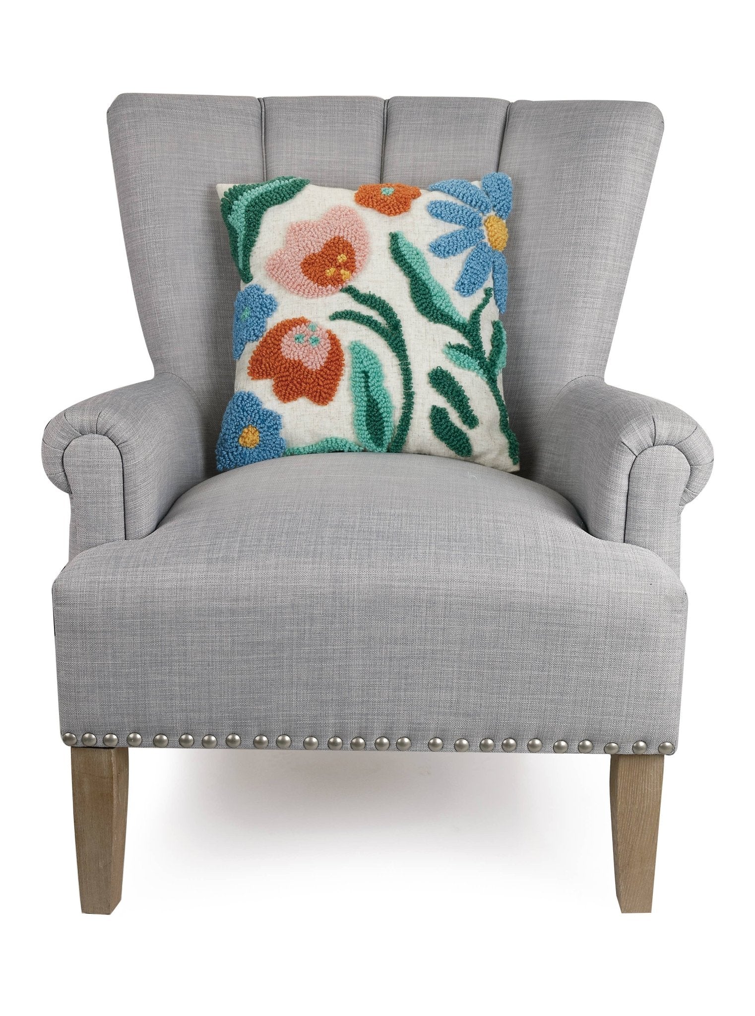 Peking Handicraft Wool + Linen Pillow - Thumbnail 3