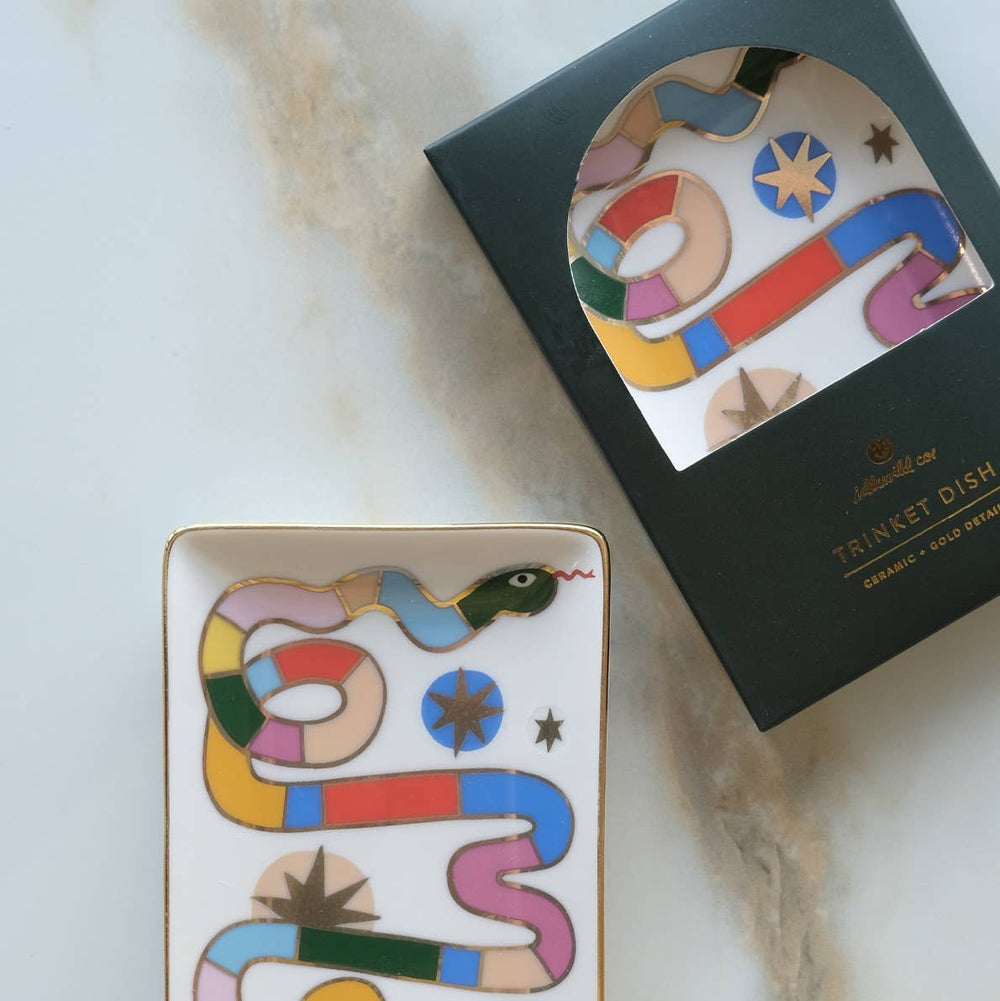 Rainbow Snake Porcelain Trinket Dish - Merry PigletsIdlewild Co.