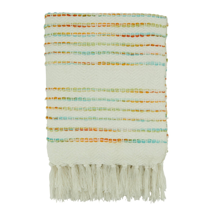 Rainbow Stripe Throw Blanket - Merry PigletsSaro Lifestyle
