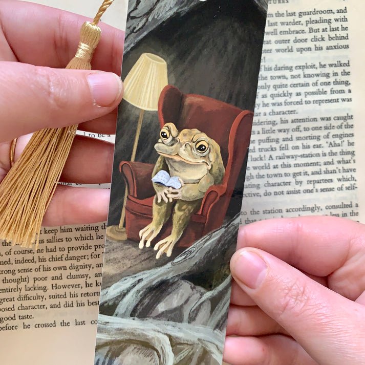 Reading Toad Bookmark - Merry PigletsAnna Seed
