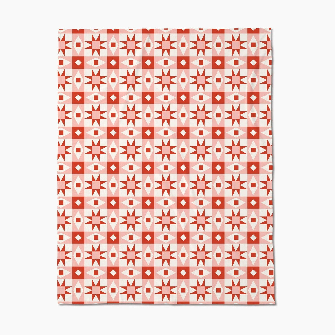 Red Chalet Butter Blanket - Merry PigletsGeometry