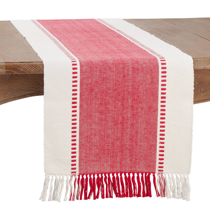 Red Stripe Table Runner - Merry PigletsSaro Lifestyle