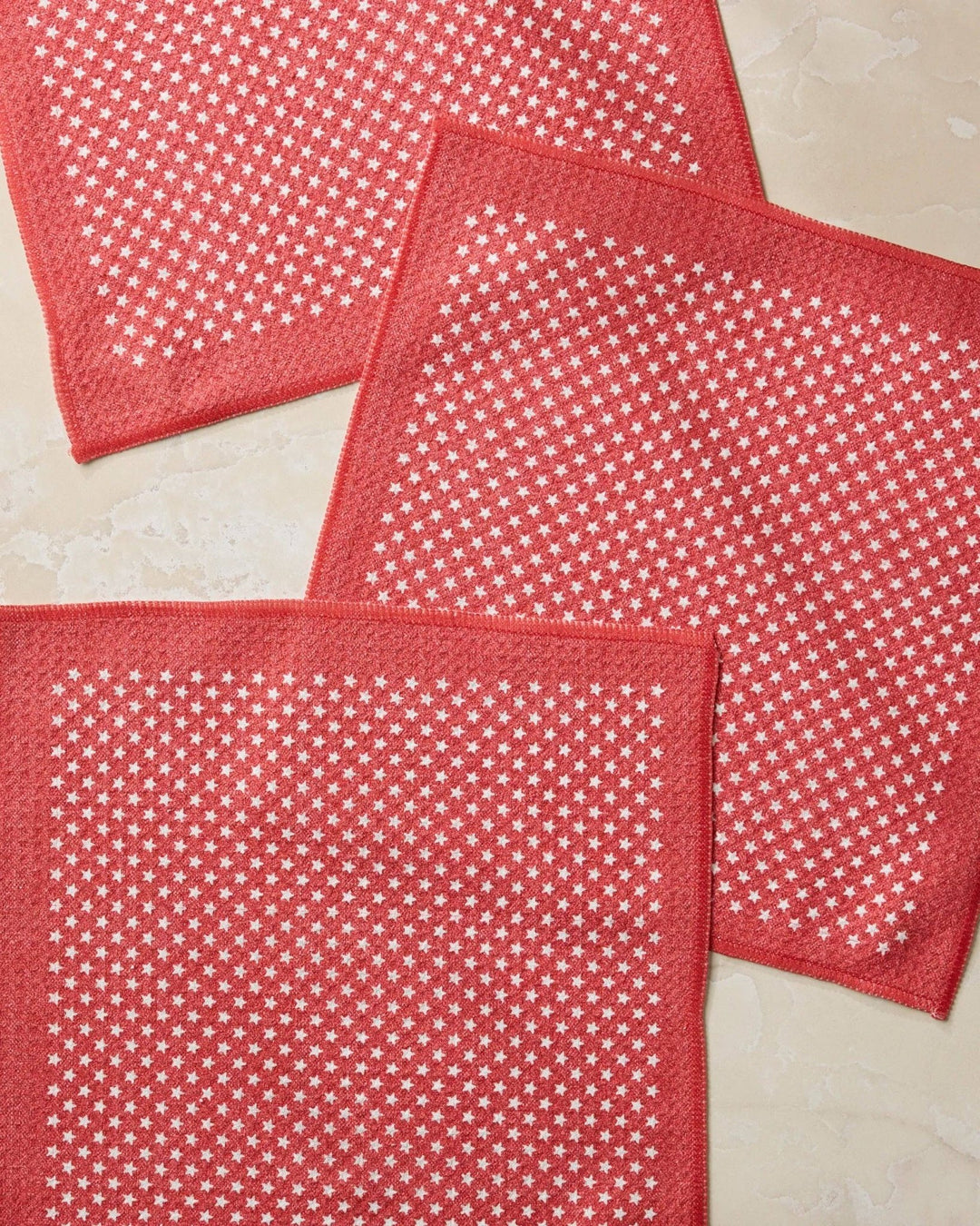 Red Valor Dishcloth Set - Merry PigletsGeometry