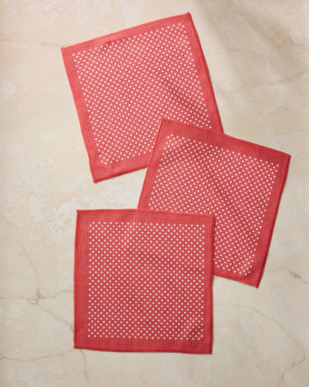 Red Valor Dishcloth Set - Merry PigletsGeometry