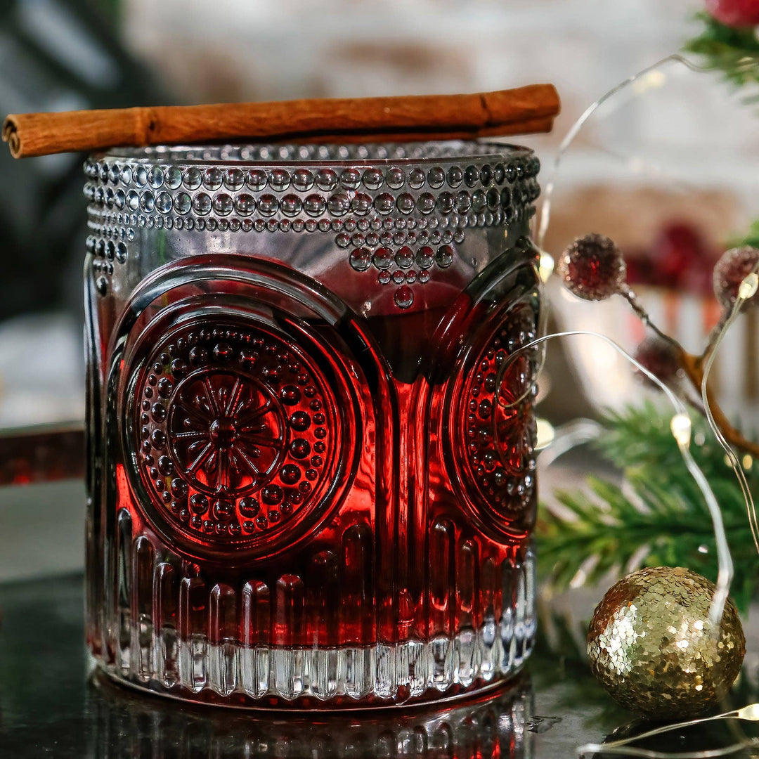 Retro Arch Smoke Gray Drinking Glass - Merry PigletsKate Aspen