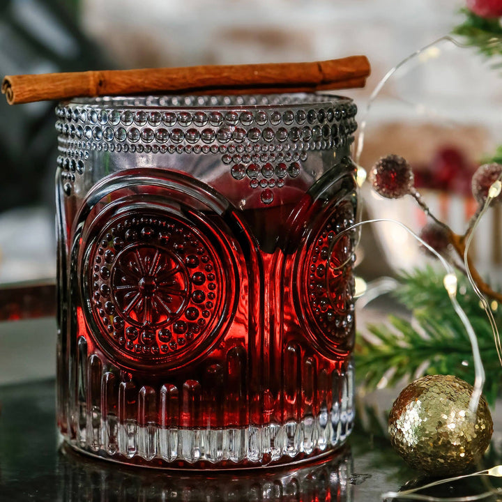 Retro Arch Smoke Gray Drinking Glass - Merry PigletsKate Aspen