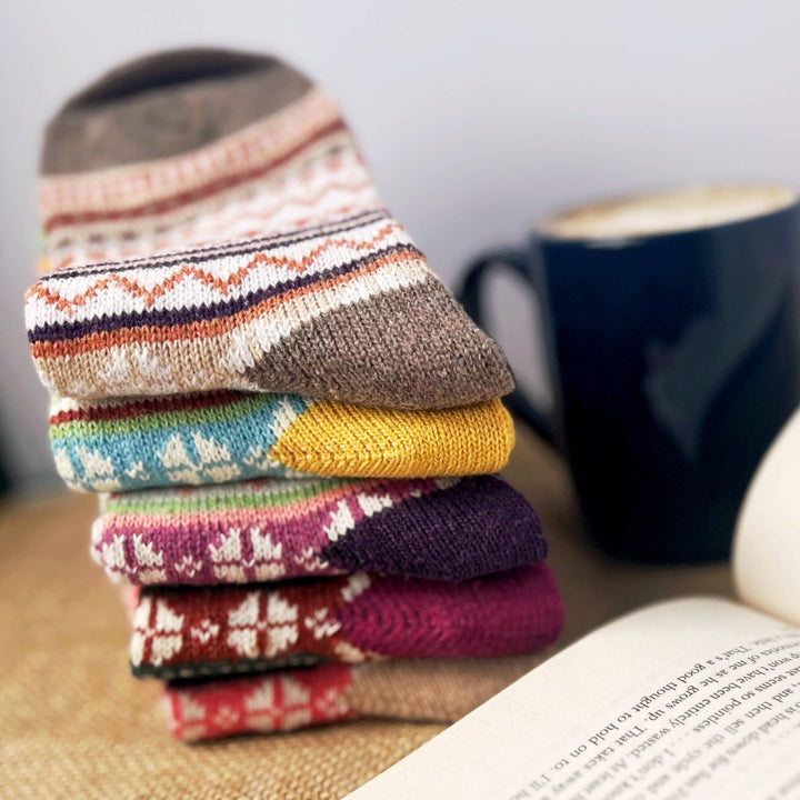 Retro Chevron Socks - Merry PigletsDaisy Dunes