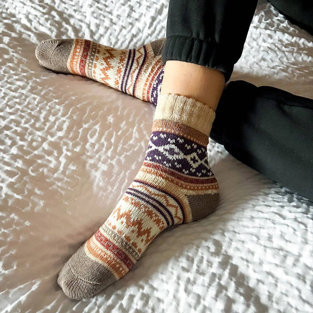 Retro Chevron Socks - Merry PigletsDaisy Dunes