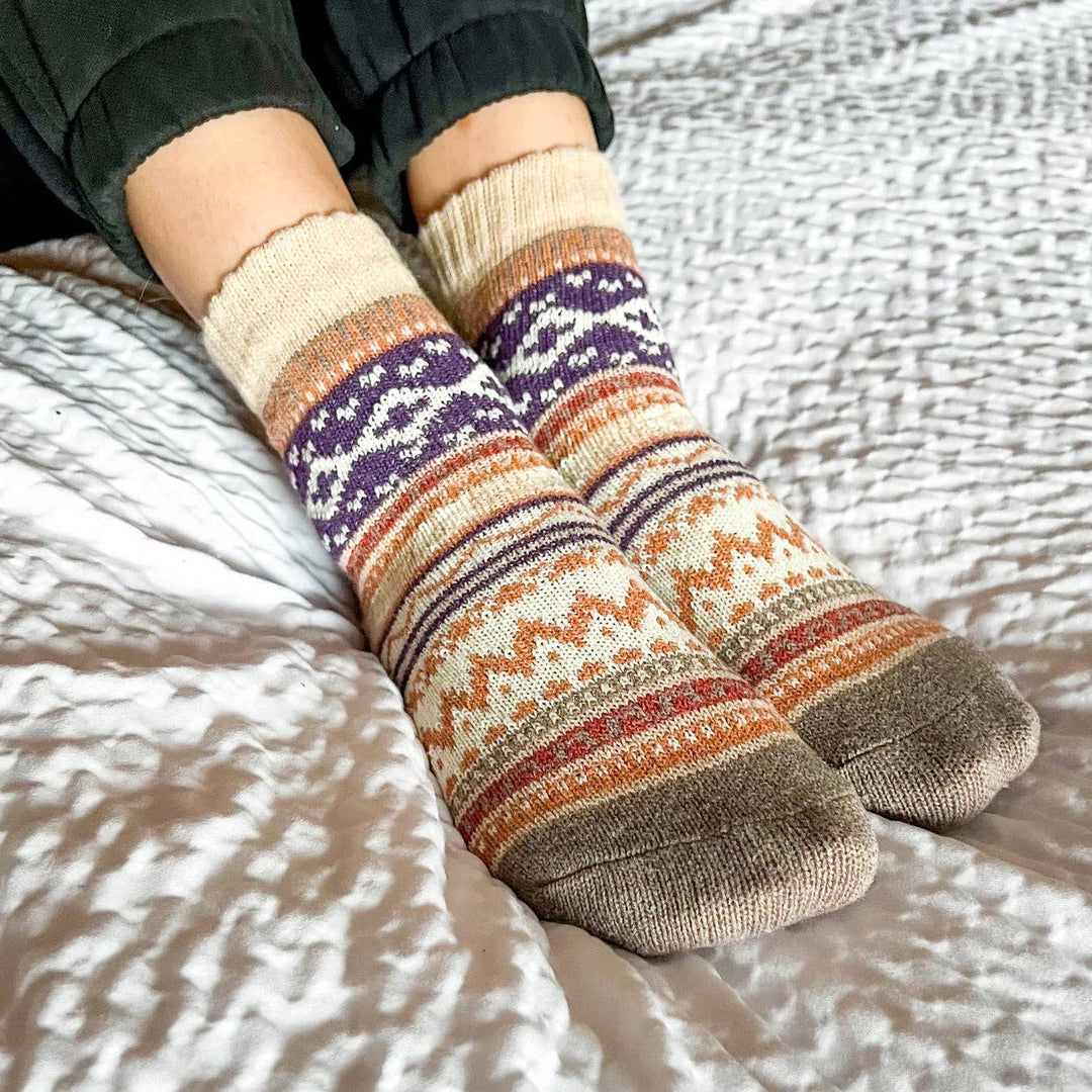 Retro Chevron Socks - Merry PigletsDaisy Dunes