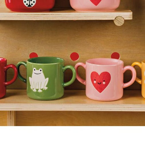 Ribbit Double - Handle Mug - Merry PigletsDanica Jubilee