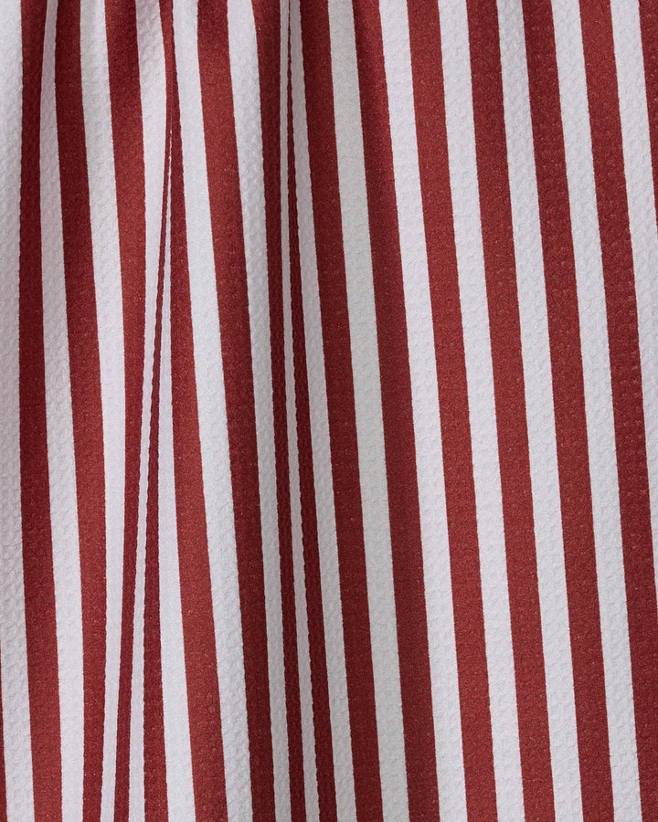 Ribbon Red Tea Towel - Merry PigletsGeometry