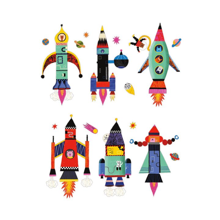 Rocket Ship Magnetic Build - It - Merry PigletsMudpuppy