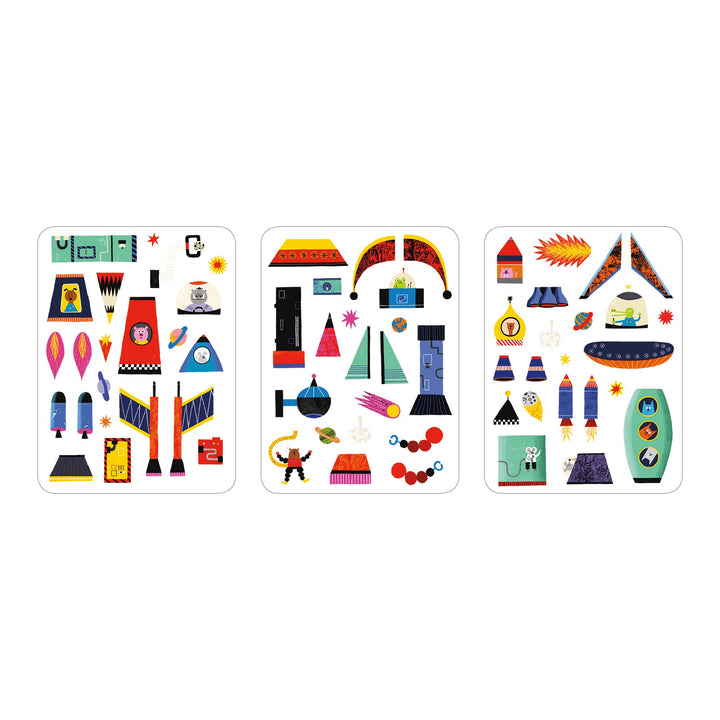 Rocket Ship Magnetic Build-It