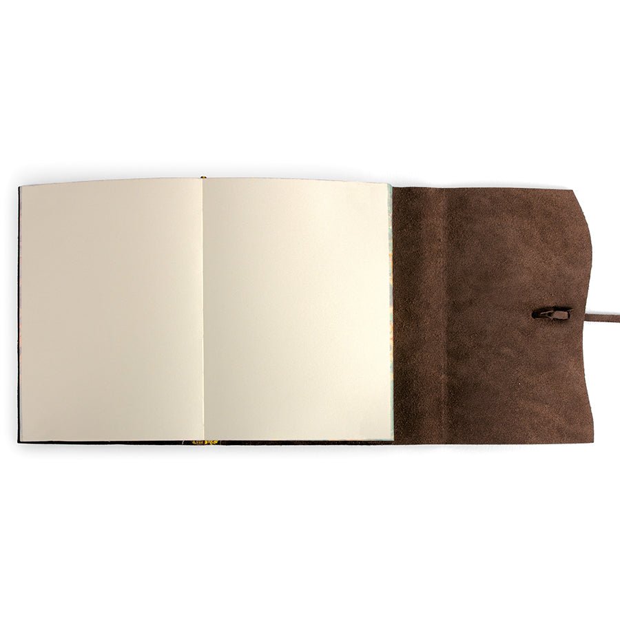 Roma Lussa Chocolate Leather Journal - Merry PigletsCavallini Papers & Co.