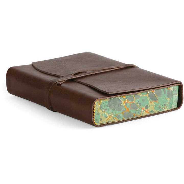 Roma Lussa Chocolate Leather Journal - Merry PigletsCavallini Papers & Co.
