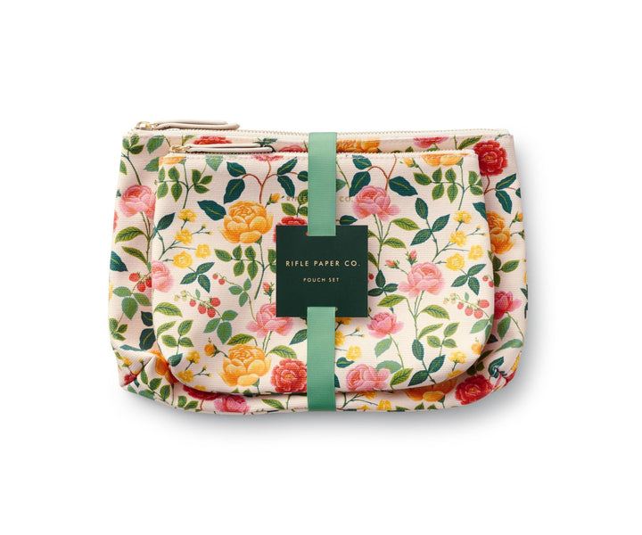 Roses Pouch Set - Merry PigletsRifle Paper Co.