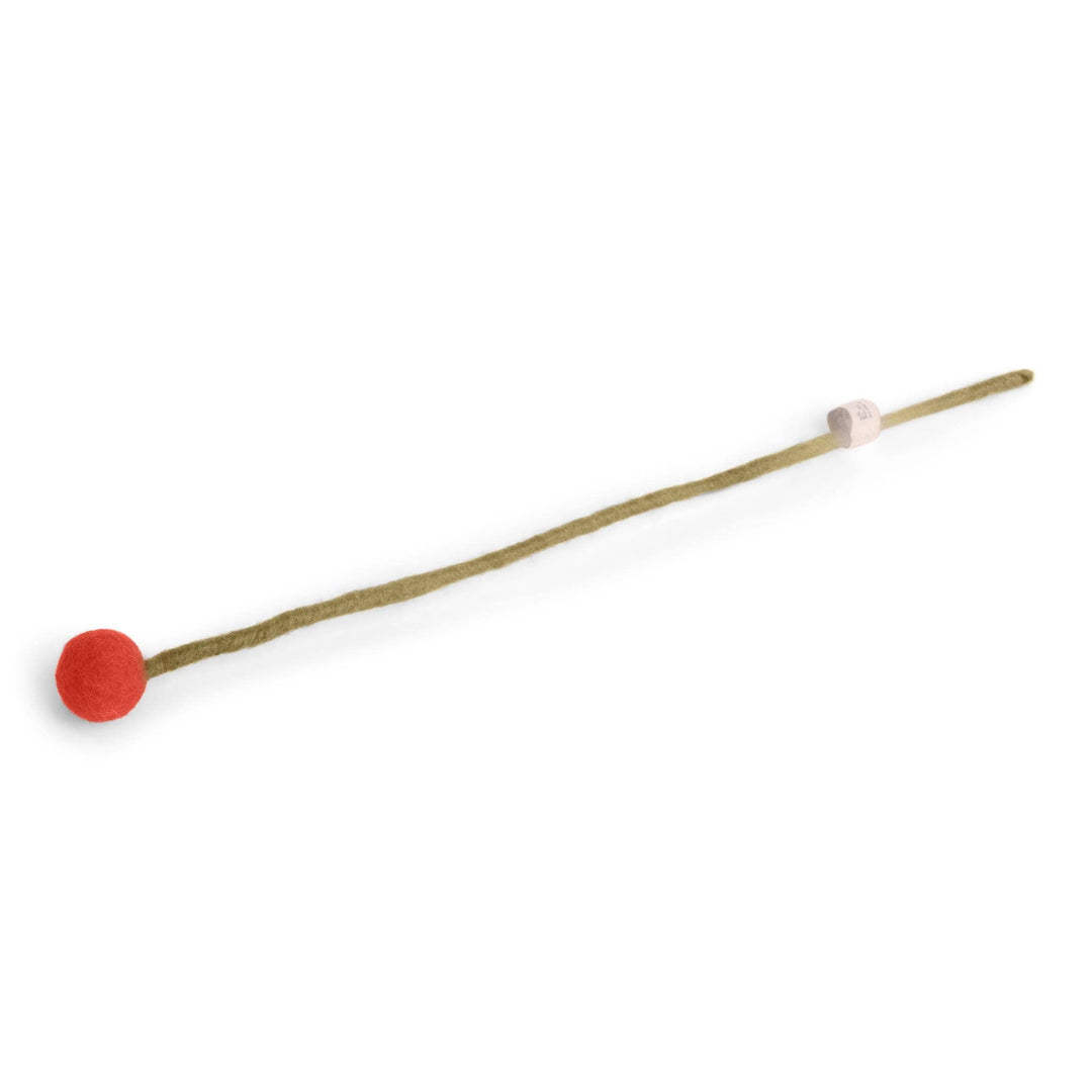 Rusty Red Wool Pom Flower Small - Merry PigletsGry and Sif