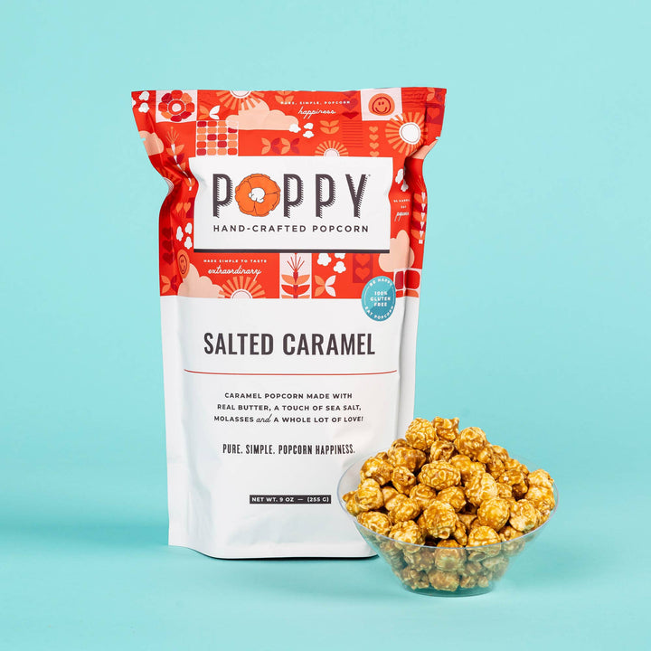 Salted Caramel Poppy Popcorn - Merry PigletsPoppy Hand - Crafted Popcorn