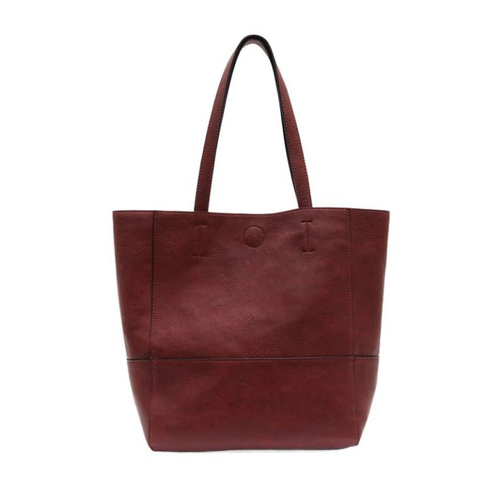 Sangria Faith Raw Edge Tote - Merry PigletsJoy Susan