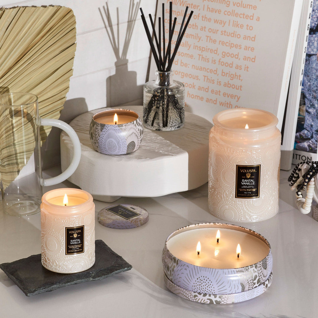 Santal Vanille Small Jar Candle - Merry PigletsVoluspa