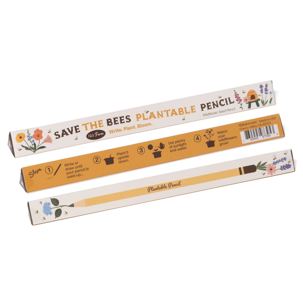 Save - The - Bees Plantable Pencil - Merry Piglets123 Farm