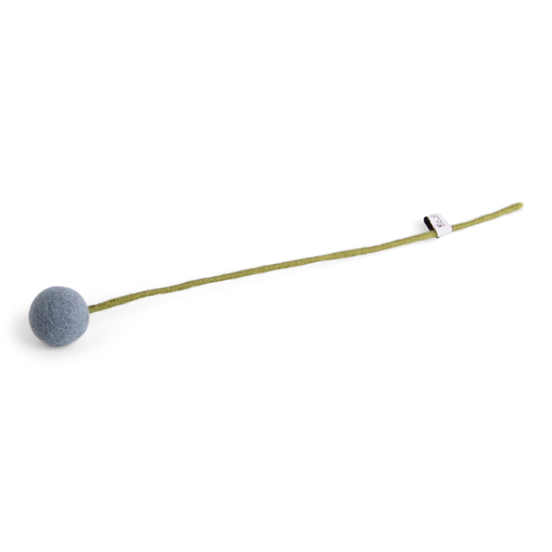 Sea Blue Wool Pom Flower Large - Merry PigletsGry and Sif